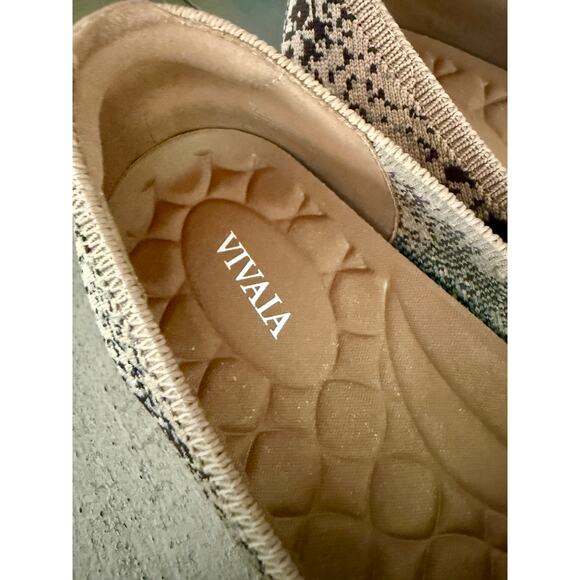 Vivaia Sz 39M Melody Pro Mary Jane Snake Print Excellent Square Toe - Picture 5 of 16